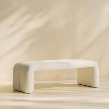 Arc Vegan Leather Bench
