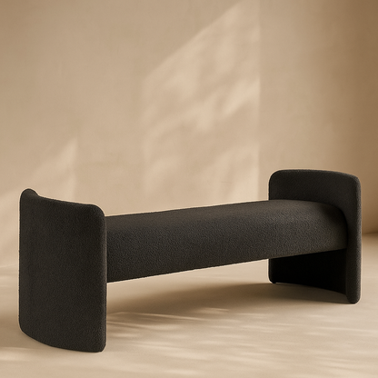 Peyton Boucle Fabric Bench