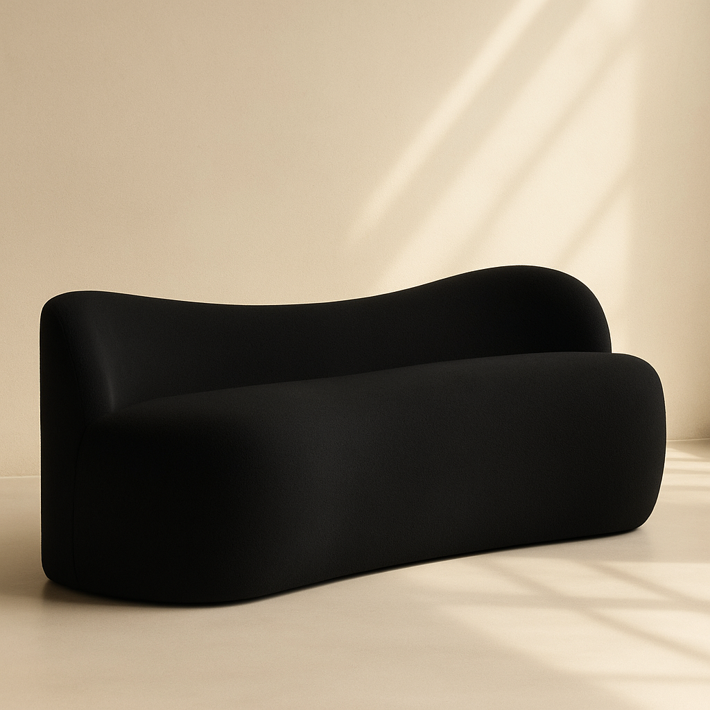 Flair Boucle Fabric Bench