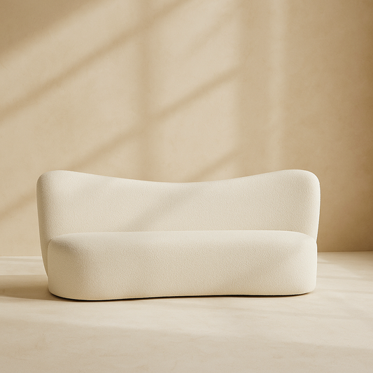 Flair Boucle Fabric Bench