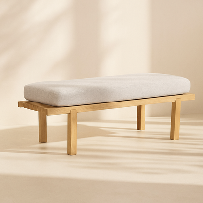 Naya Chenille Fabric Bench