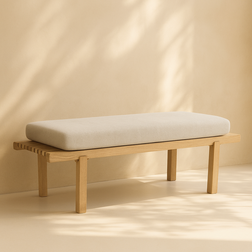 Naya Chenille Fabric Bench