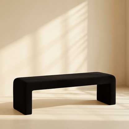 Minimalist Velvet Bench