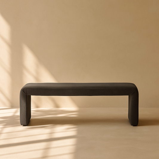 Minimalist Velvet Bench
