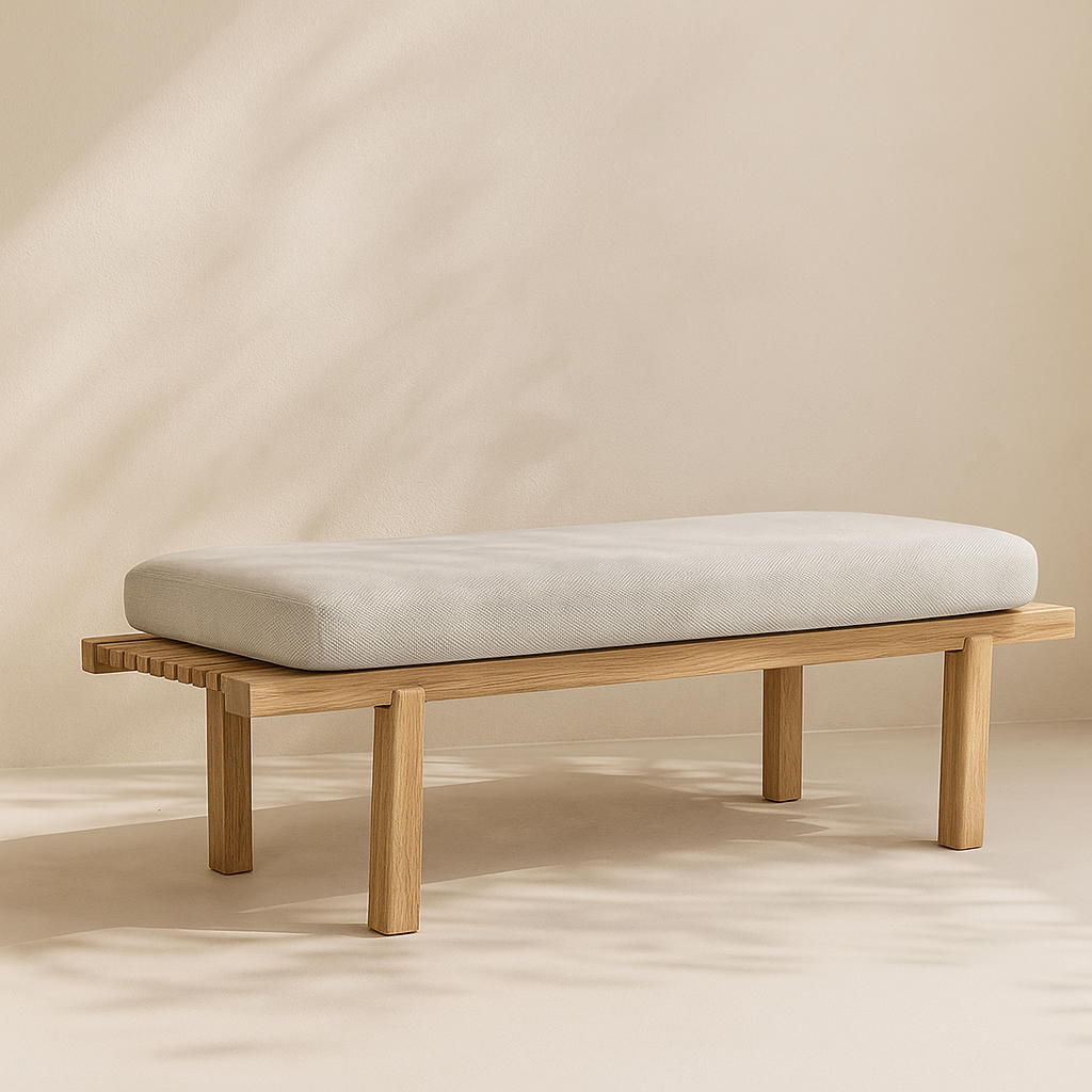 Naya Chenille Fabric Bench