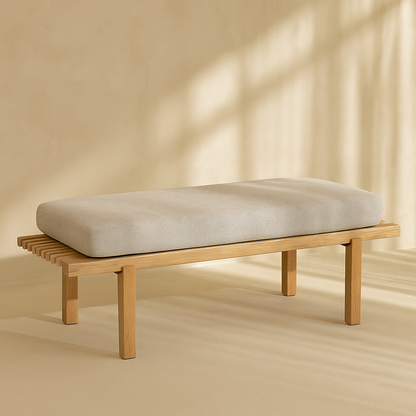 Naya Chenille Fabric Bench