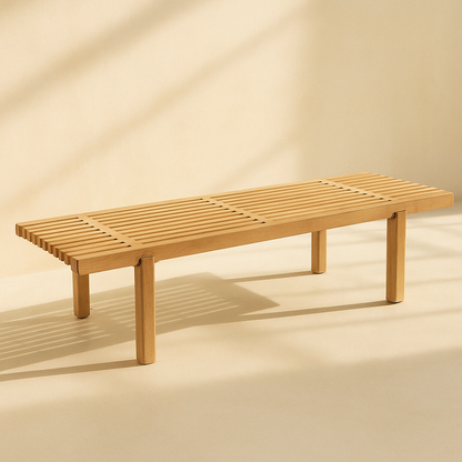 Naya Chenille Fabric Bench