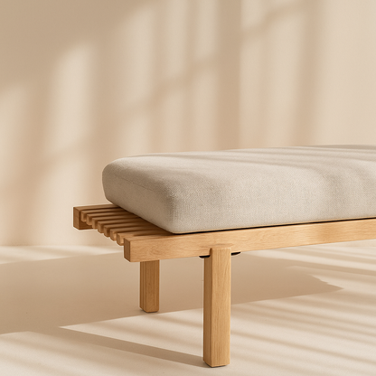 Naya Chenille Fabric Bench