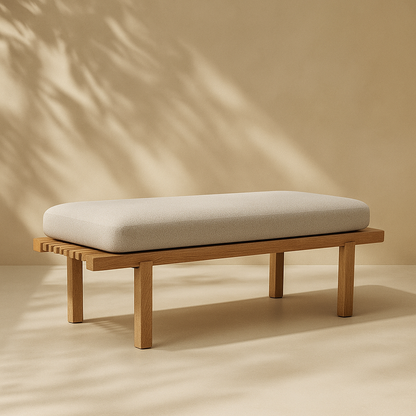 Naya Chenille Fabric Bench