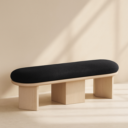 Wilshire Boucle Fabric Bench