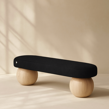 Bowie Boucle Fabric Bench