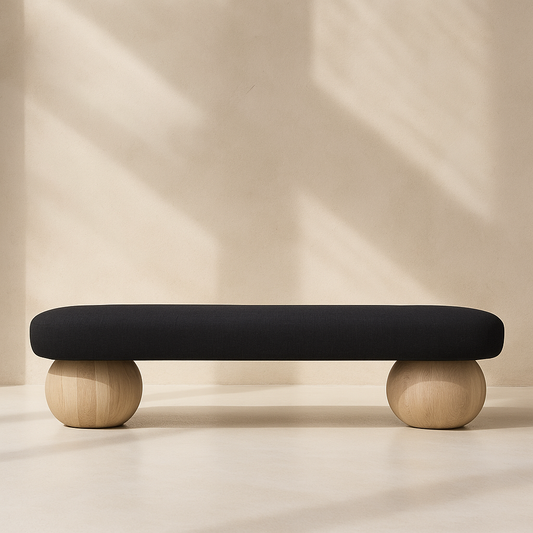 Bowie Boucle Fabric Bench