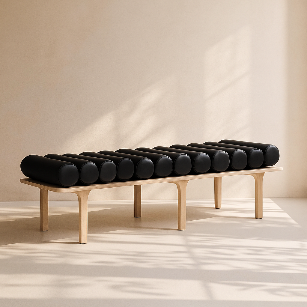 Landon Vegan Leather Bench