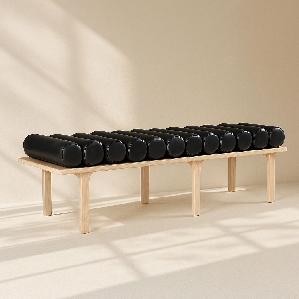 Landon Vegan Leather Bench