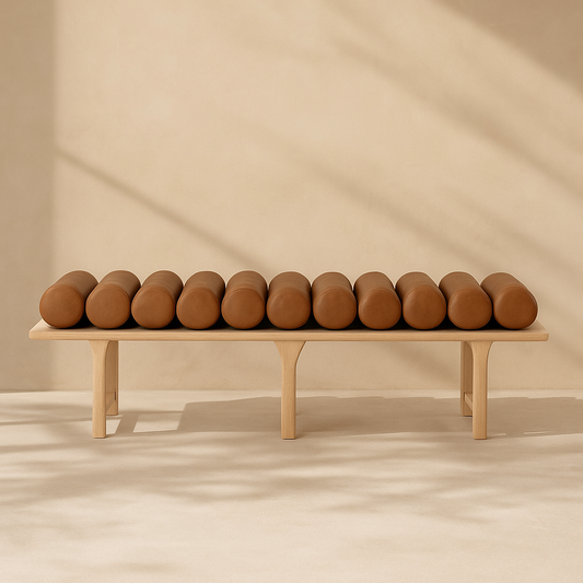 Landon Vegan Leather Bench