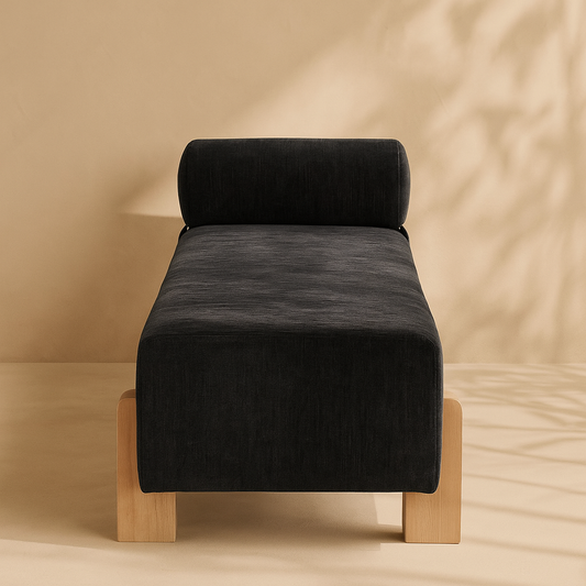 Edison Chenille Fabric Bench