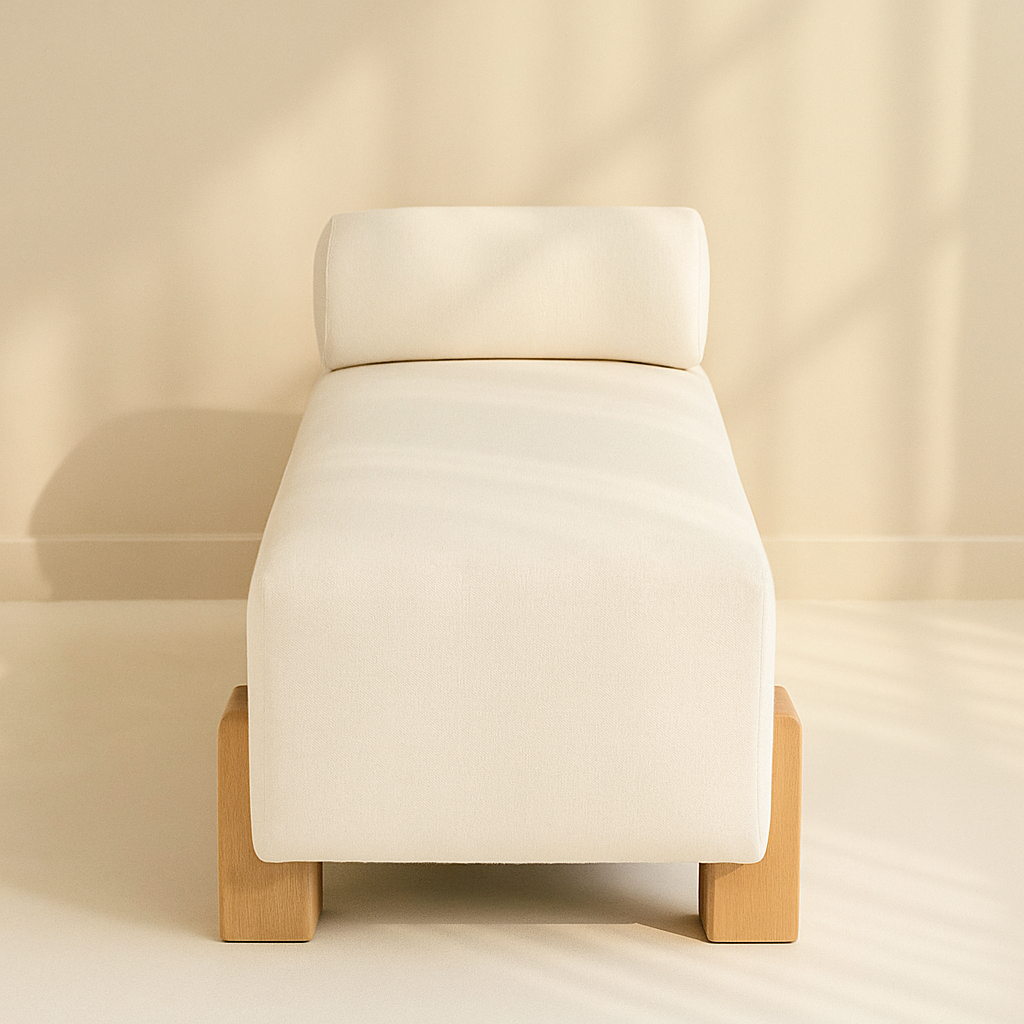 Edison Chenille Fabric Bench