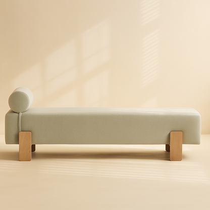 Edison Chenille Fabric Bench