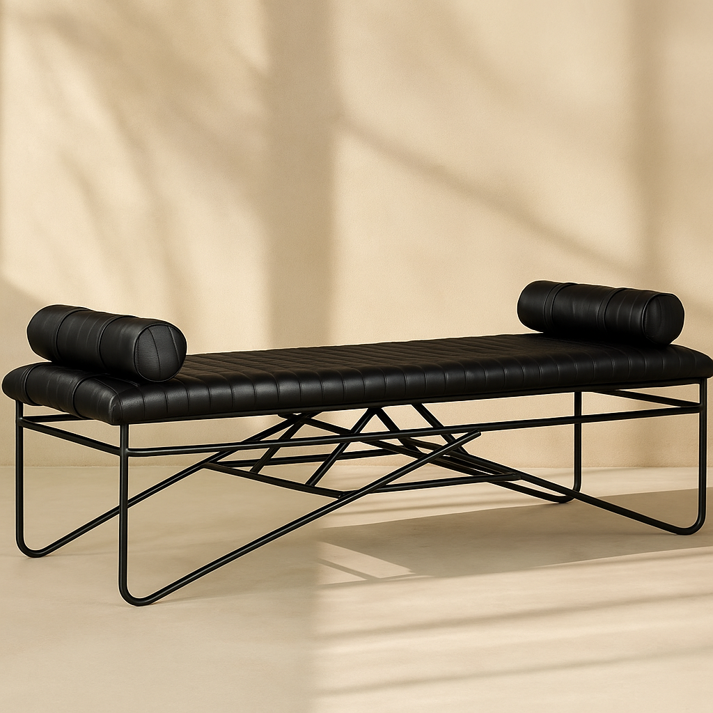 Gatsby Vegan Leather Bench
