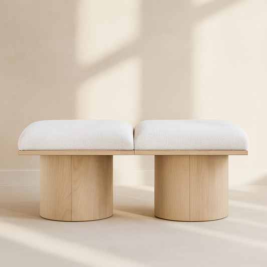 Pavilion Boucle Fabric 2pc. Modular Bench