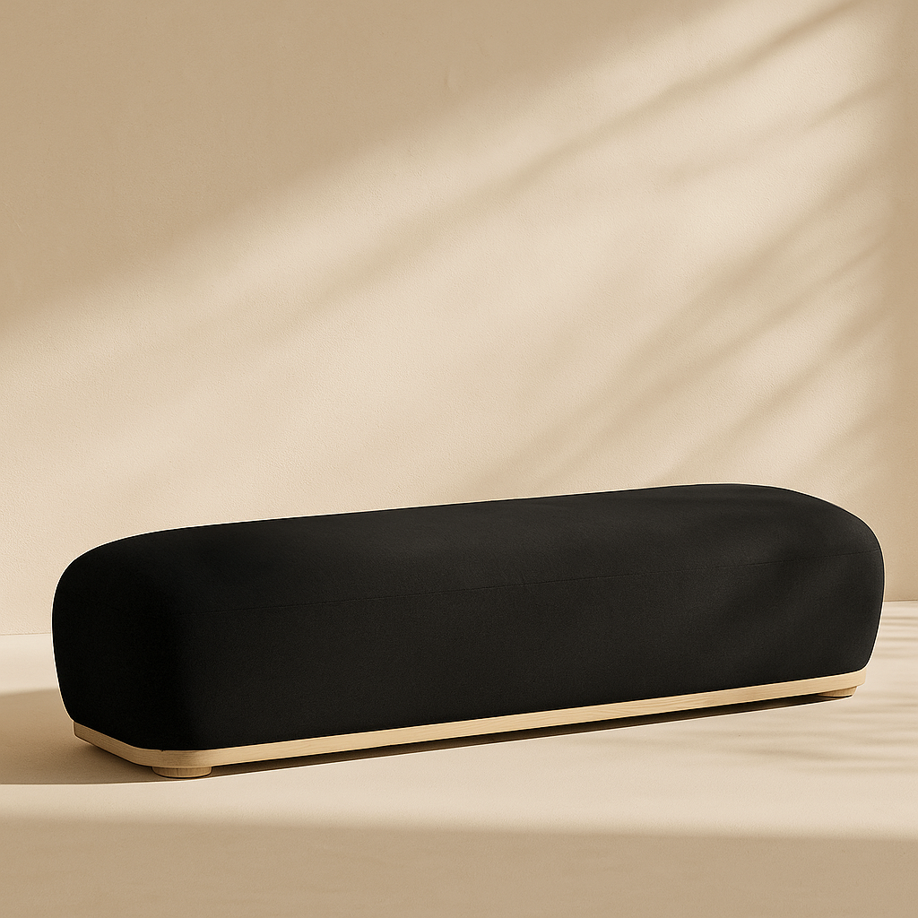 Calum Chenille Fabric Bench