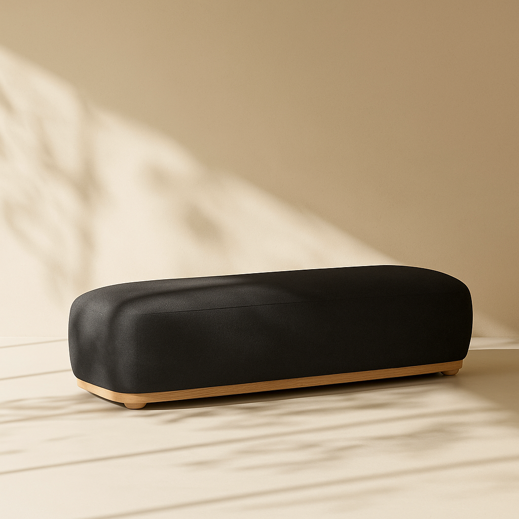 Calum Chenille Fabric Bench