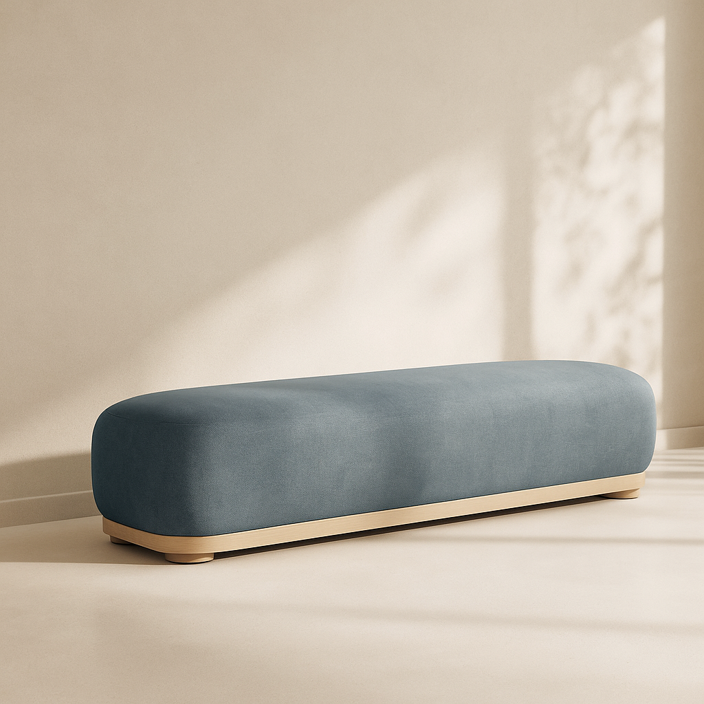 Calum Chenille Fabric Bench