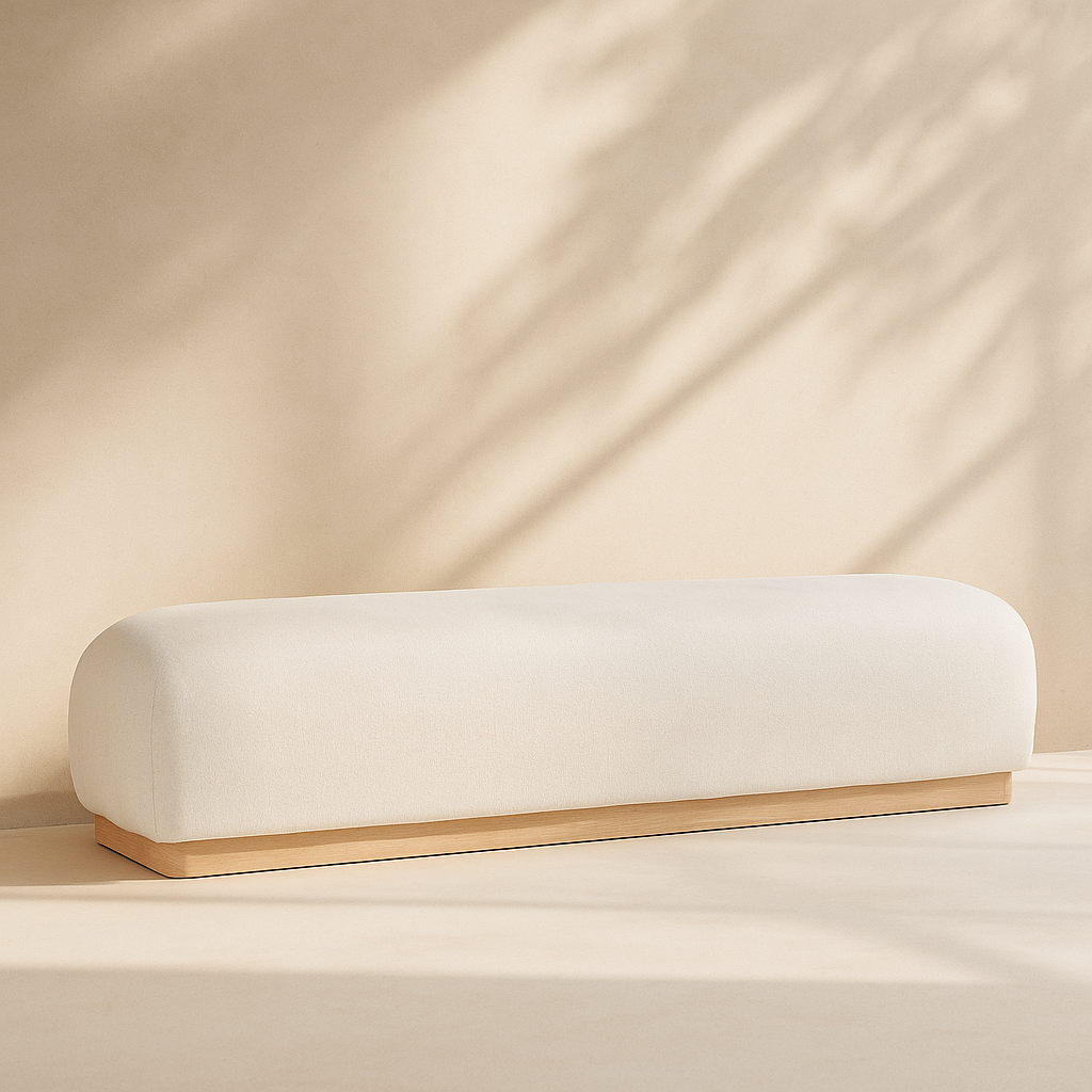 Calum Chenille Fabric Bench