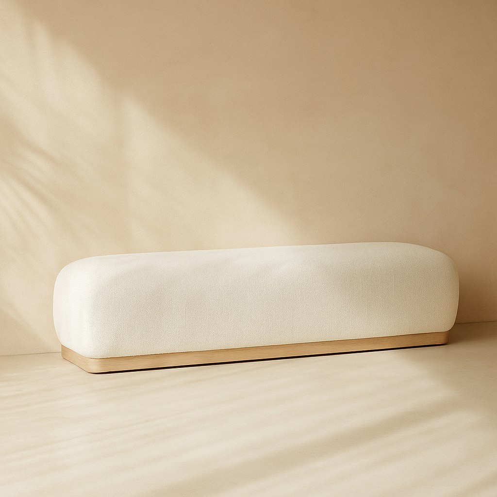 Calum Chenille Fabric Bench