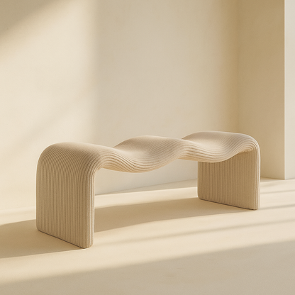 Willow Corduroy Fabric Bench