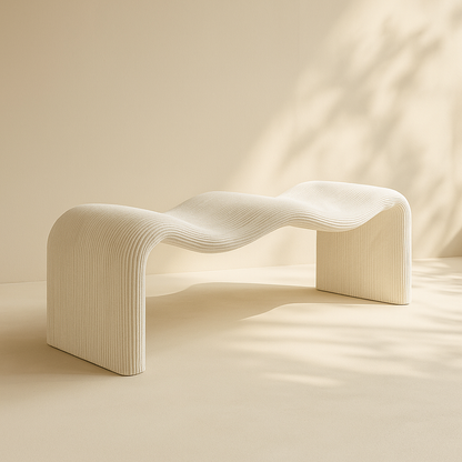 Willow Corduroy Fabric Bench