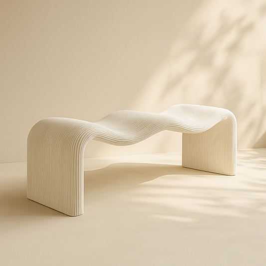 Willow Corduroy Fabric Bench