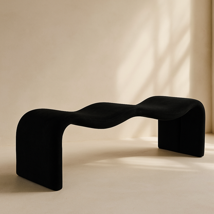 Willow Chenille Fabric Bench