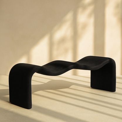 Willow Chenille Fabric Bench