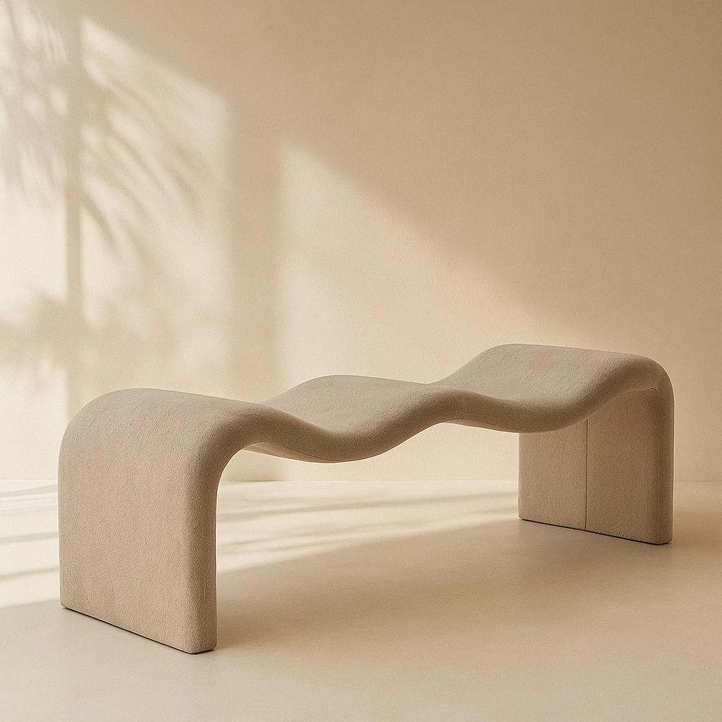 Willow Chenille Fabric Bench