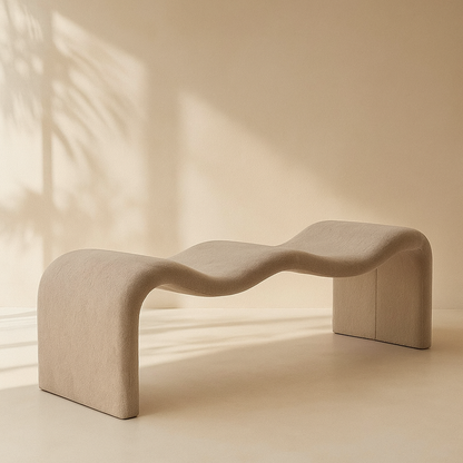 Willow Chenille Fabric Bench