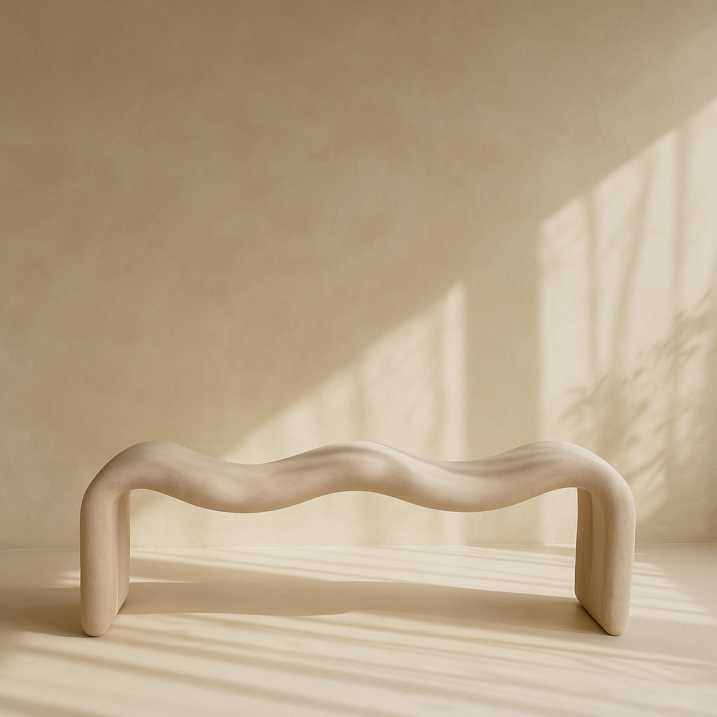 Willow Chenille Fabric Bench