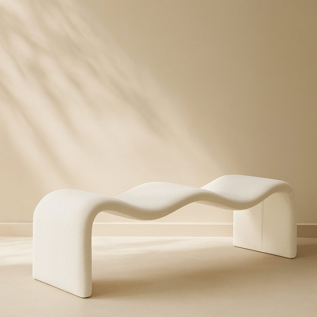 Willow Chenille Fabric Bench