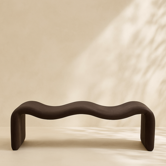 Willow Chenille Fabric Bench