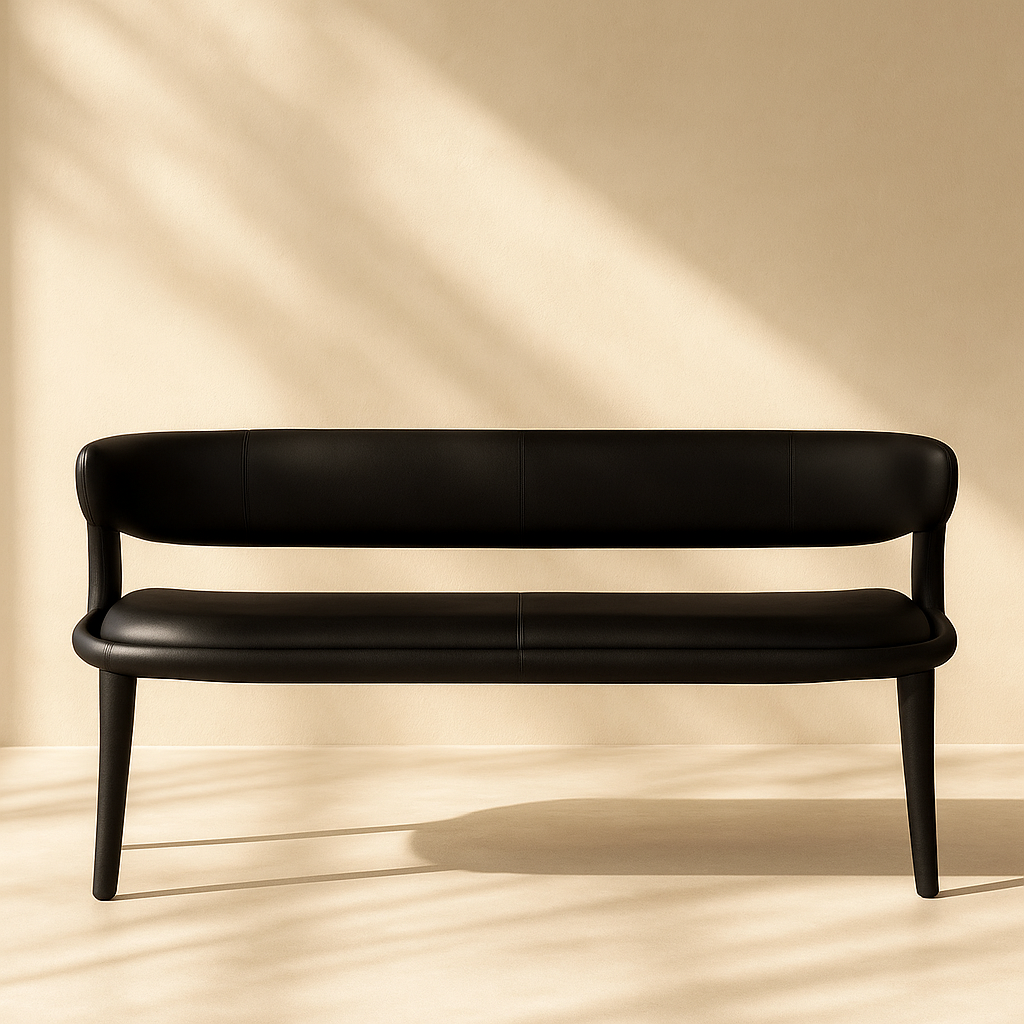 Sylvester Vegan Leather Bench