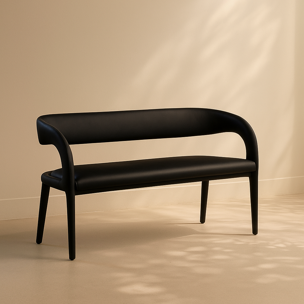Sylvester Vegan Leather Bench