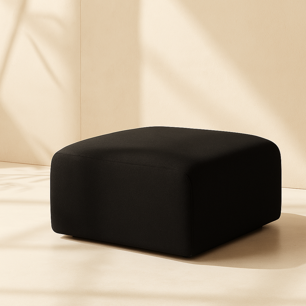 Arc Vegan Leather Ottoman