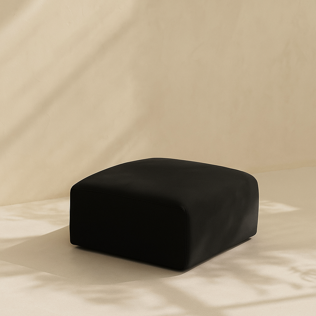 Arc Vegan Leather Ottoman