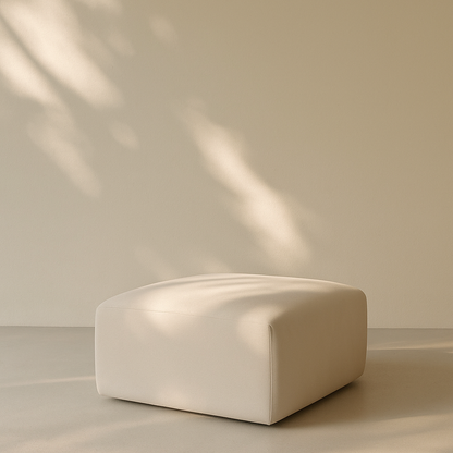 Arc Vegan Leather Ottoman