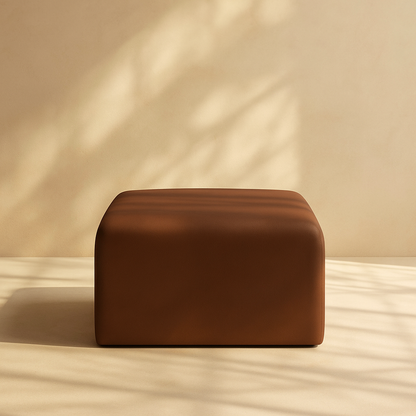 Arc Vegan Leather Ottoman