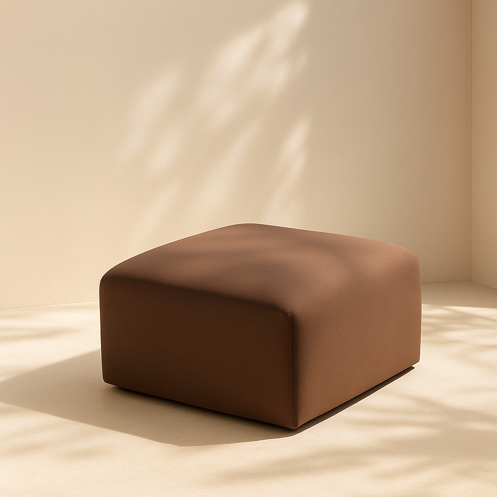 Arc Vegan Leather Ottoman