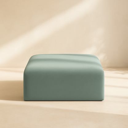 Arc Vegan Leather Ottoman