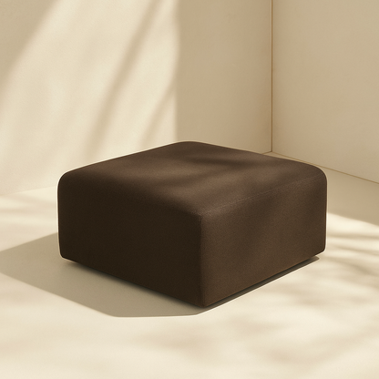 Arc Boucle Fabric Ottoman