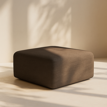 Arc Boucle Fabric Ottoman