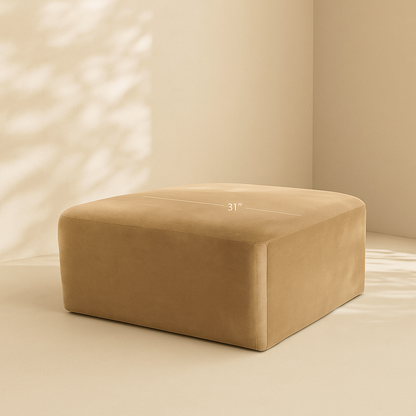 Arc Velvet Ottoman